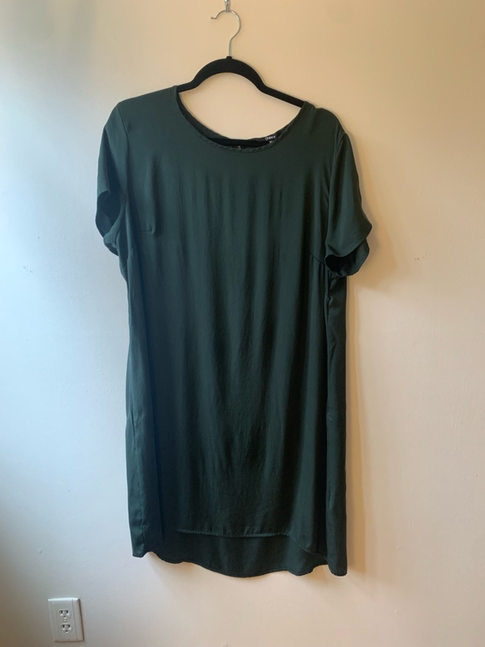 Quince Washable Stretch Silk Tee Dress